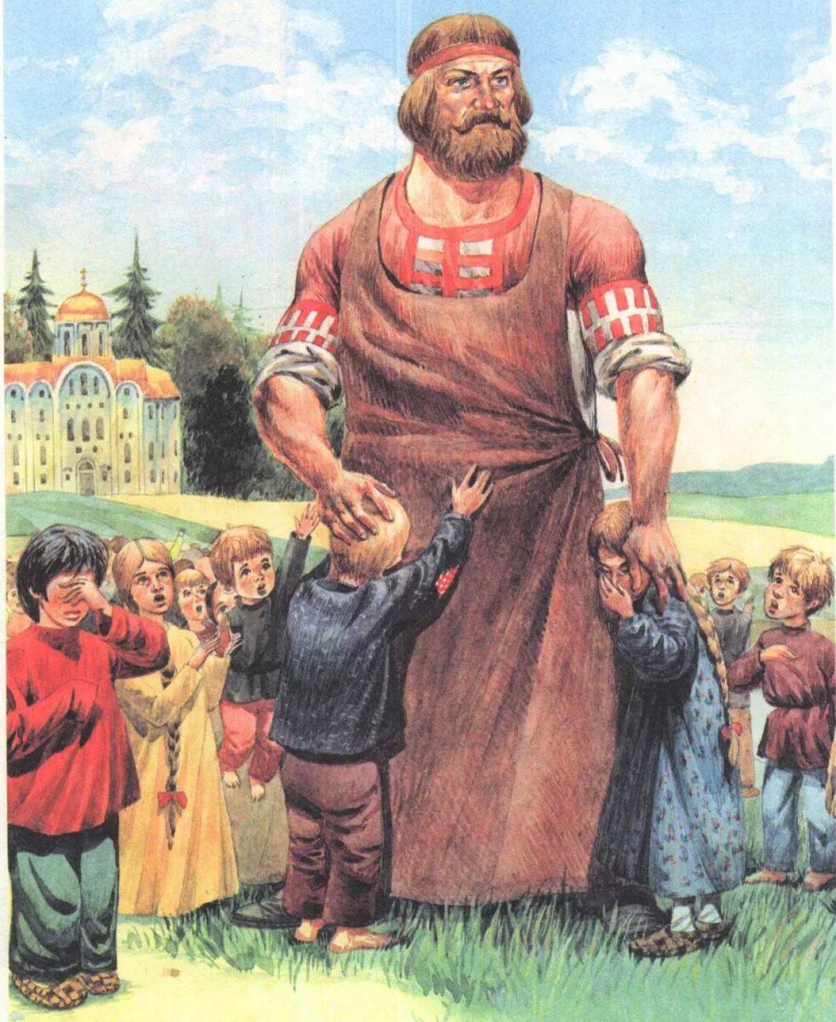 Русский древний герой. Баготырй Никито Кожымяка. Былинный богатырь Кожемяка.