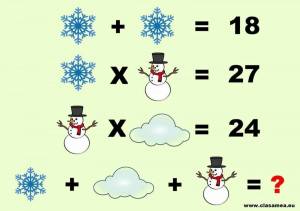 Раскраска новогодние математические #2 #420115