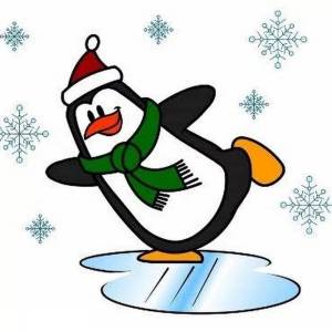 Раскраска новогодний пингвин #31 #420836