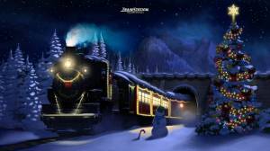 Раскраска новогодний поезд #33 #420877