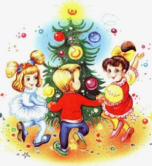 Раскраска новогодний праздник в детском саду #36 #420955