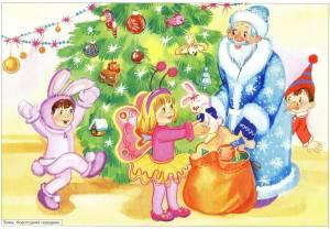 Раскраска новогодний праздник для детей #4 #420962