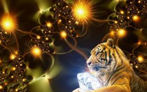 Раскраска новогодний тигр #16 #421126