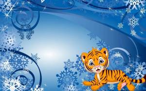 Раскраска новогодний тигр #21 #421131