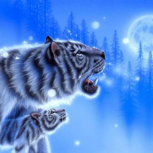 Раскраска новогодний тигр #32 #421142