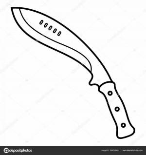 Раскраска нож кукри из стандофф 2 #11 #422588