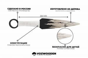 Раскраска нож кунай из стандофф 2 #5 #422620