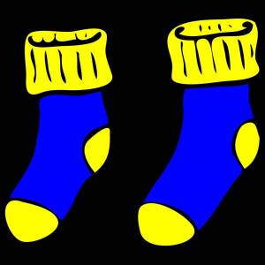 Раскраска носки для детей #9 #423181