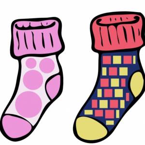 Раскраска носки для детей #13 #423185