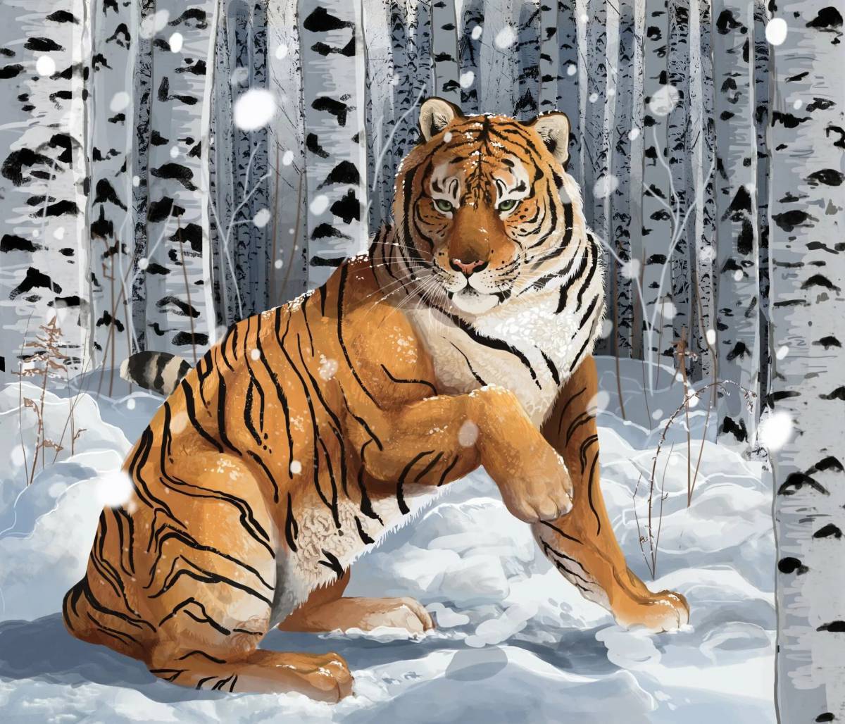 Новогодний тигр #37