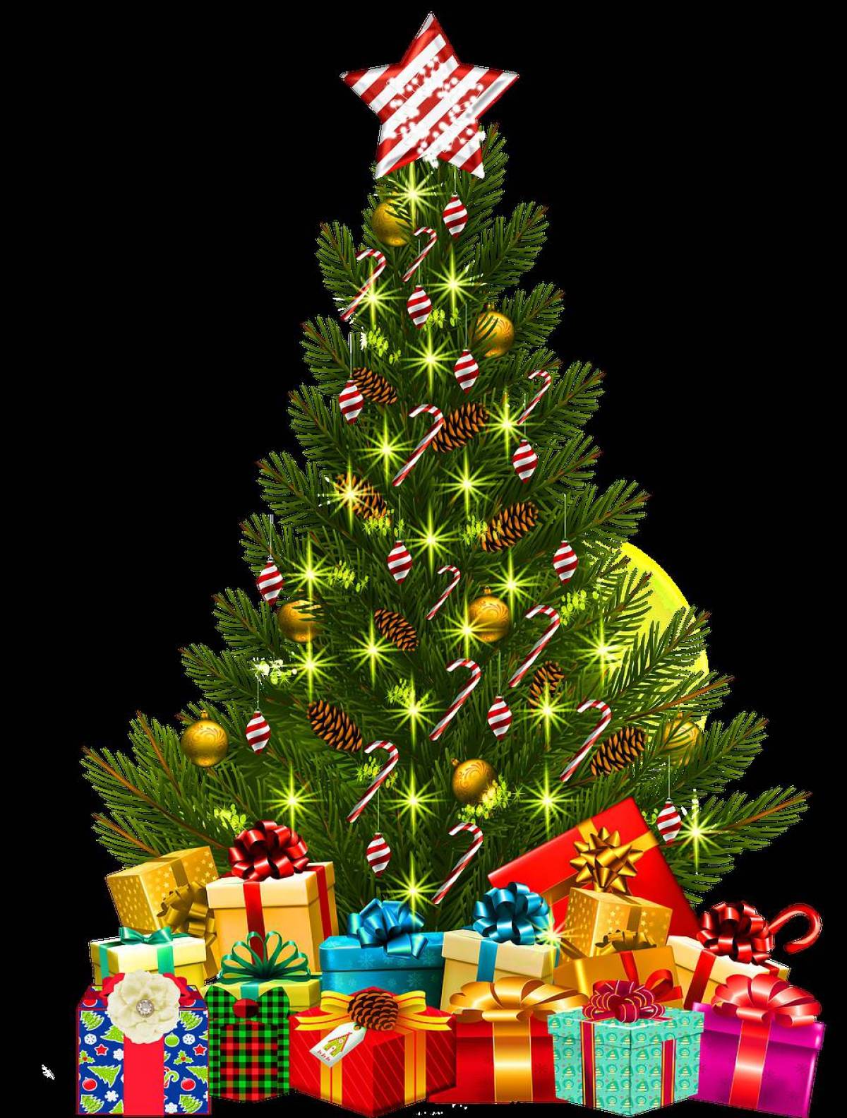 Новогодняя елка с подарками #20