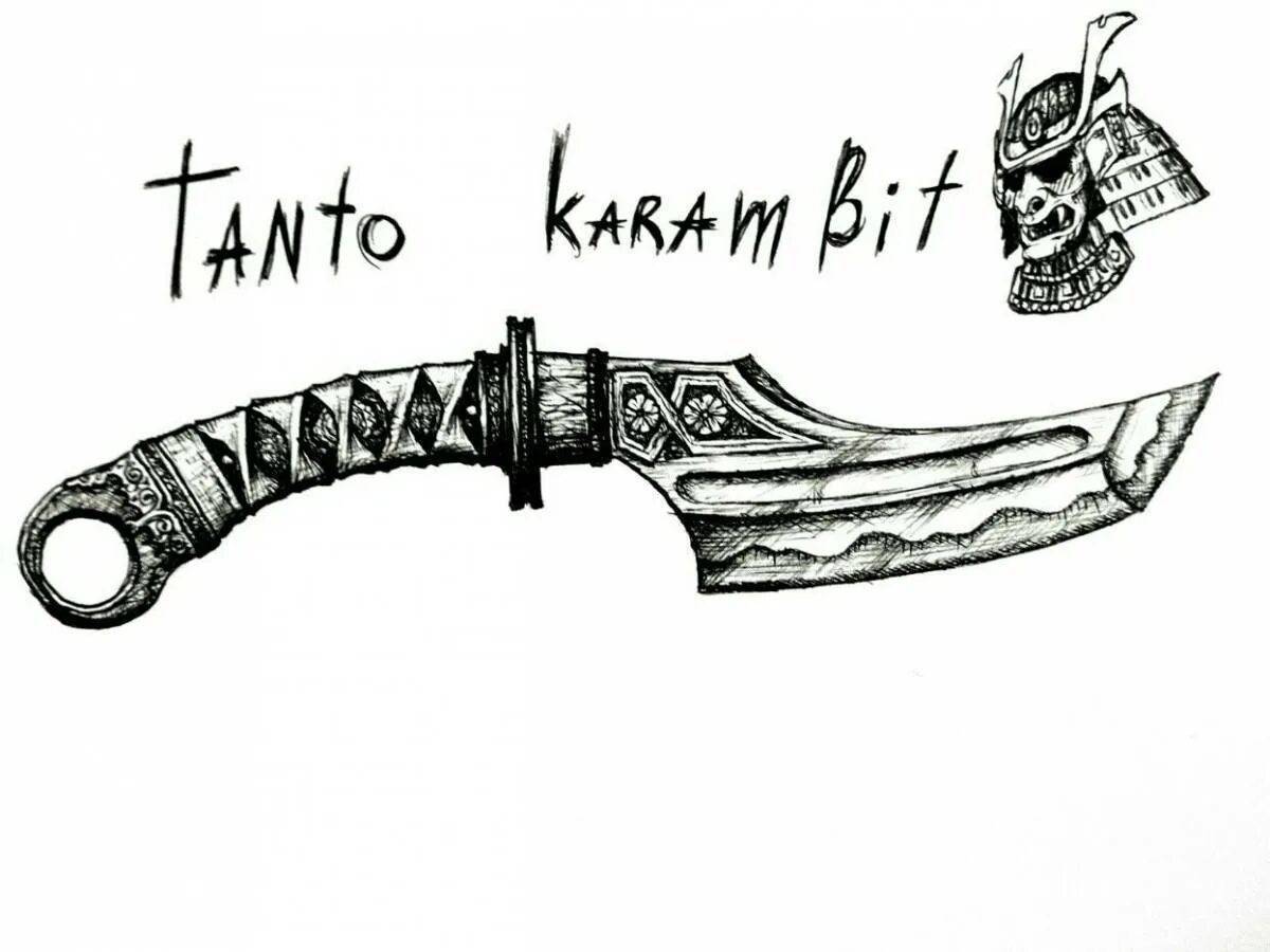 Нож танто из стандофф 2 #7