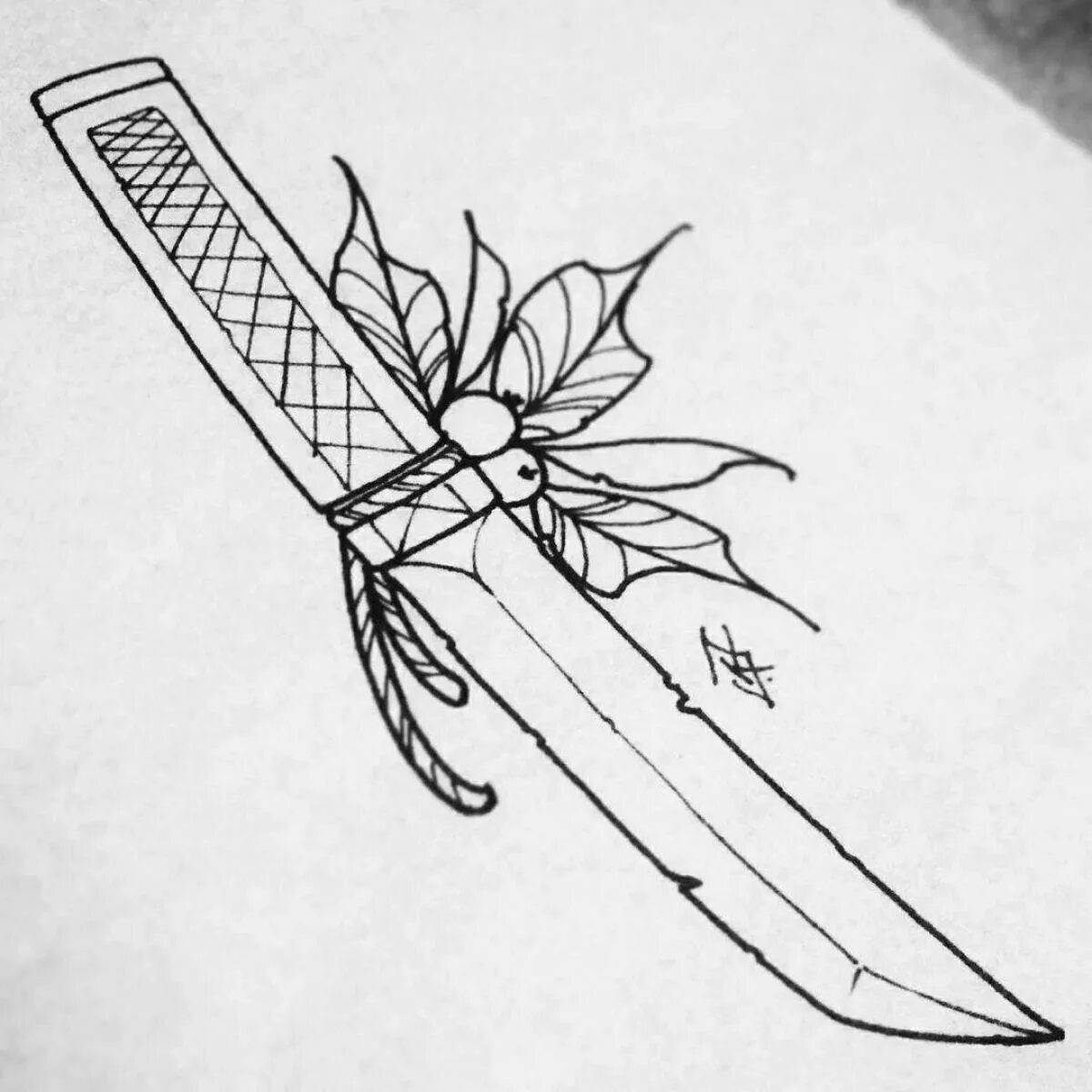 Нож танто из стандофф 2 #21