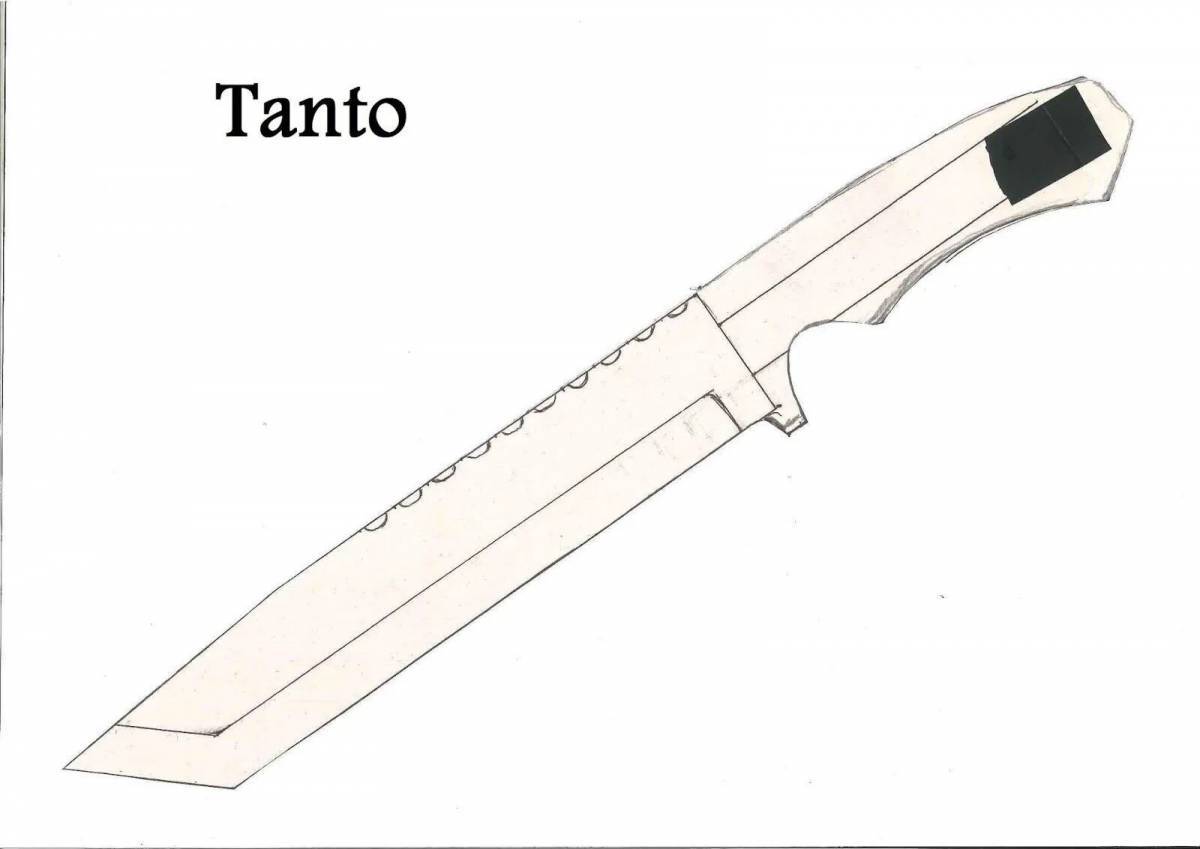 Нож танто из стандофф 2 #24