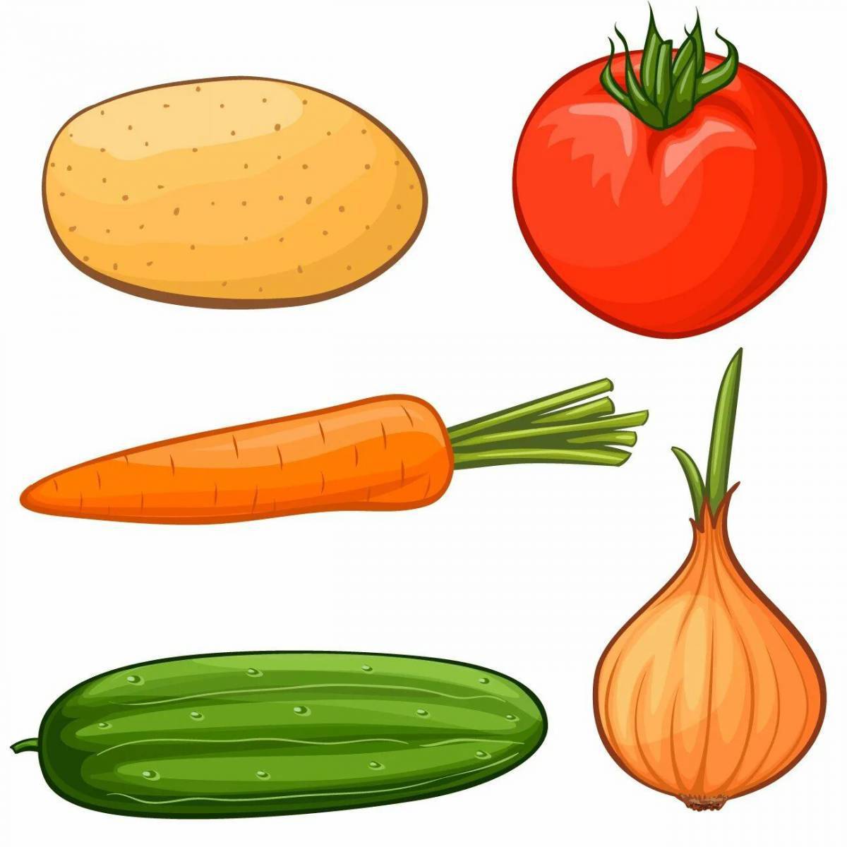 мультяшные овощи картинки для детей