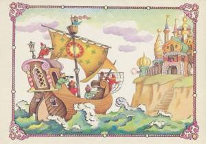 Раскраска о царе салтане сказка для детей #29 #424294