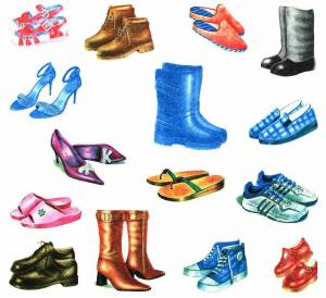 Раскраска обувь для детей 2 3 лет #13 #424746