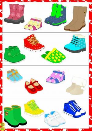 Раскраска обувь для детей 2 3 лет #15 #424748