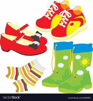 Раскраска обувь для детей 2 3 лет #18 #424751