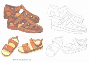 Раскраска обувь для детей 2 3 лет #30 #424763