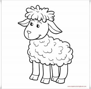 Раскраска овечка для детей 3 4 лет #19 #425077