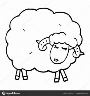 Раскраска овечка для детей 3 4 лет #31 #425089