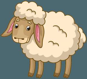 Раскраска овечка для детей 3 4 лет #32 #425090