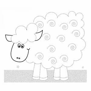 Раскраска овечка для детей 5 6 лет #16 #425111