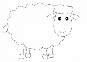 Раскраска овечка для детей 5 6 лет #24 #425119