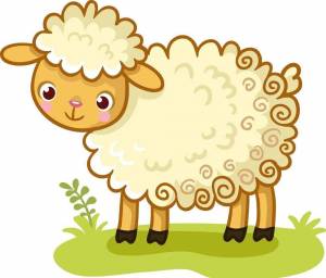 Раскраска овечка для детей 5 6 лет #31 #425126