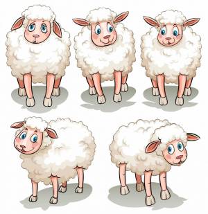 Раскраска овечка для детей 5 6 лет #36 #425131