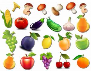Раскраска овощи и фрукты для детей 5 6 лет #25 #425345