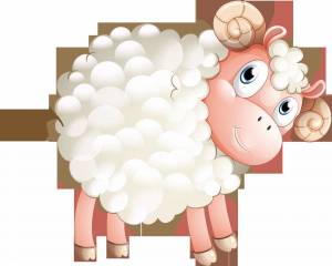 Раскраска овца для детей #5 #425364