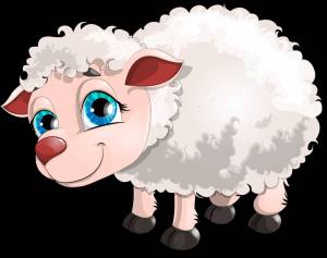 Раскраска овца для детей #10 #425369