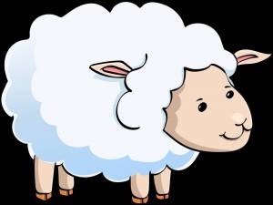 Раскраска овца для детей #20 #425379