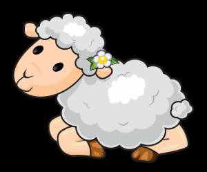 Раскраска овца для детей #32 #425391