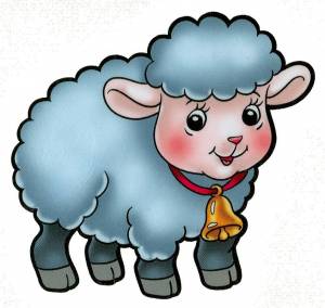 Раскраска овца для детей #34 #425393