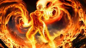 Раскраска огненный человек #30 #425574