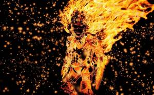 Раскраска огненный человек #35 #425579