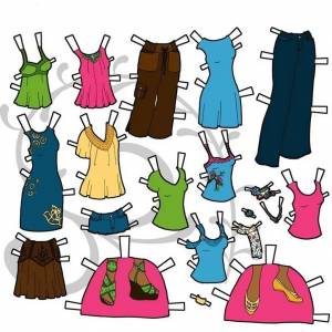 Раскраска одевалки для девочек #5 #425805