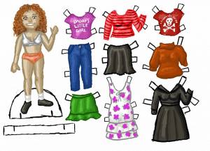 Раскраска одевалки для девочек #11 #425811