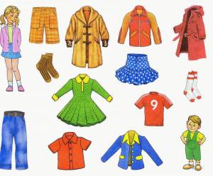 Раскраска одежда для детей 6 7 лет #34 #426021