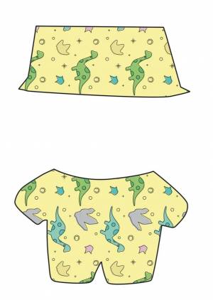 Раскраска одежда для утки лалафанфан бумажная #15 #426041