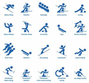 Раскраска олимпийские зимние виды спорта #2 #427239