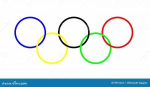 Раскраска олимпийские кольца для детей #5 #427318