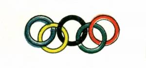 Раскраска олимпийские кольца для детей #19 #427332