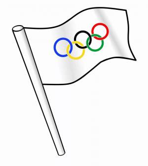 Раскраска олимпийский флаг #16 #427428
