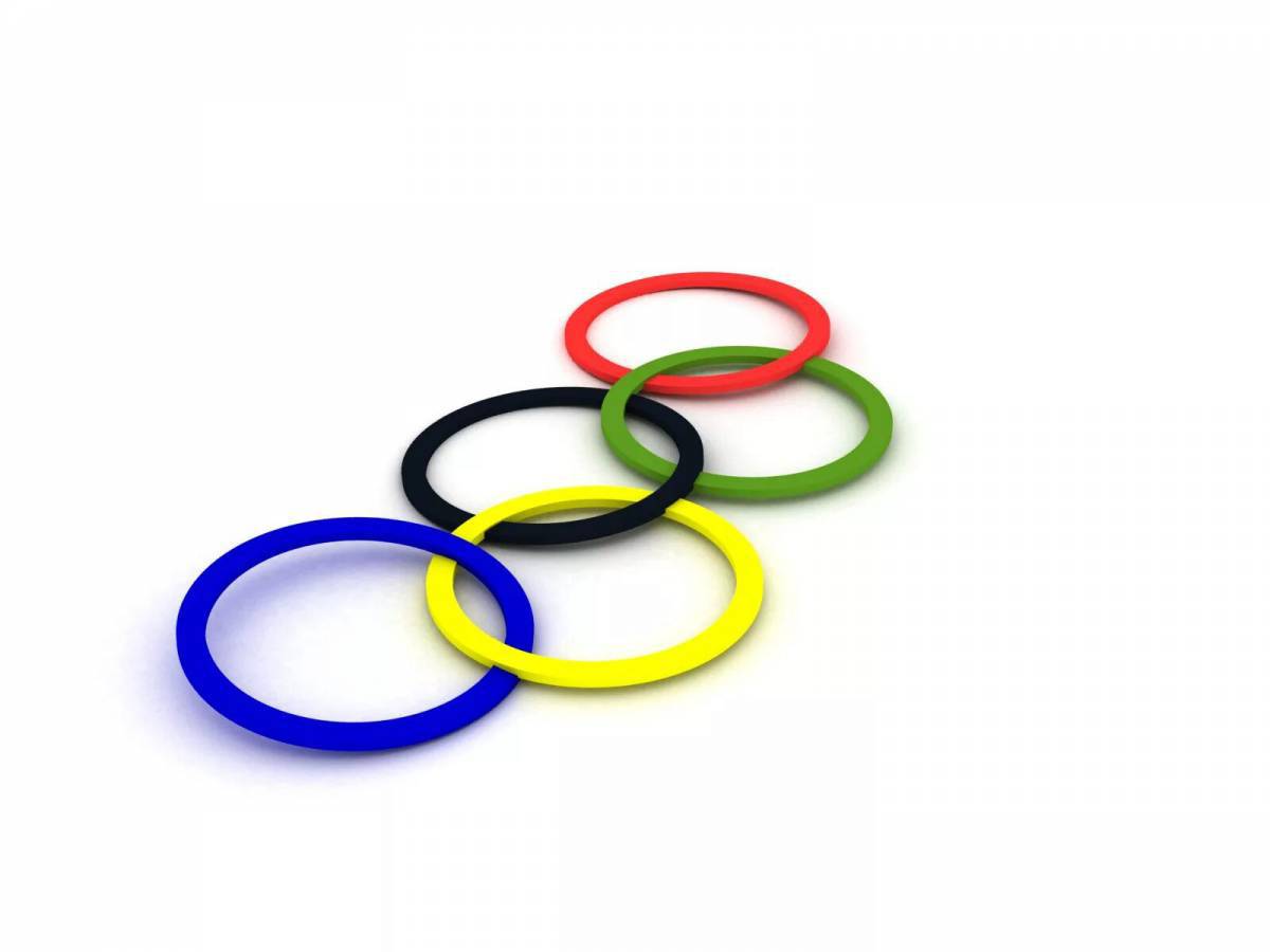 Олимпийские кольца для детей #7