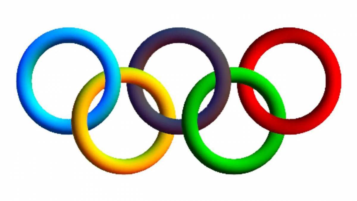 Олимпийские кольца для детей #12