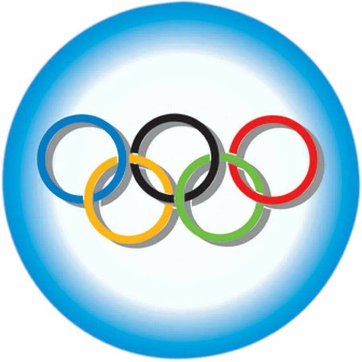 Олимпийские кольца для детей #13